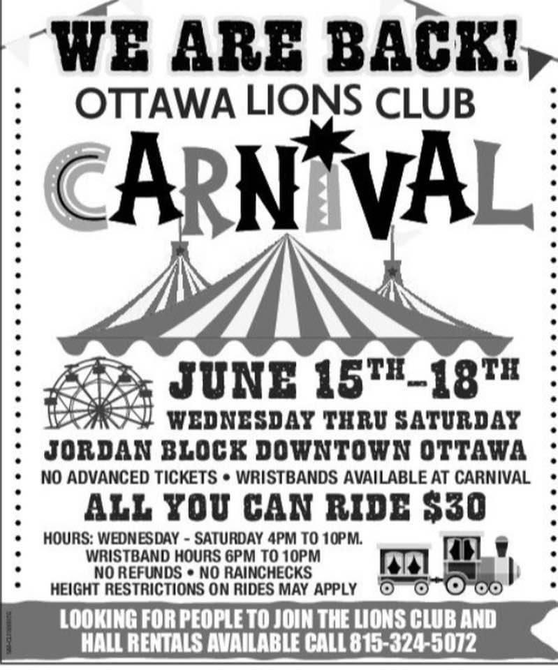 Ottawa Lions Club Carnival June 2022