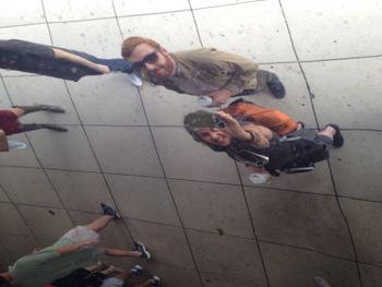 Jesse and I at the Bean
