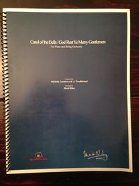 Carol of the Bells / God Rest Ye Merry Gentlemen - Piano and String Orchestra, Conductor Score (PDF + Print)