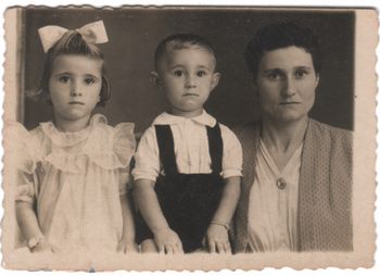 Clelia, Albert and Mum Carmela - 1954 Migration Photo
