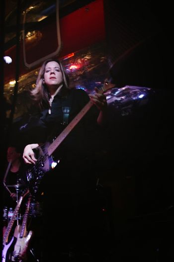 Lizzy Daymont - bass and vocals (photography by Pete Sams)
