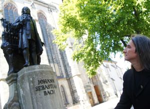 ron korb J.S Bach statue