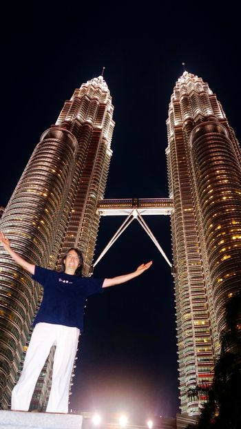 The twin towers in Kuala Lumpur
