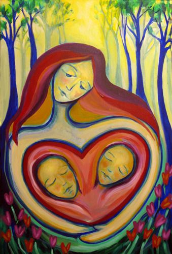 "A Mother's Love" 24'' x 36'' Acrylic on canvas Sold
