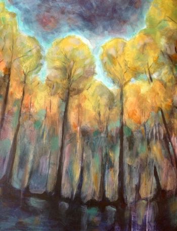 "Spring Trees" 24'' x 30'' Acrylic on canvas Sold
