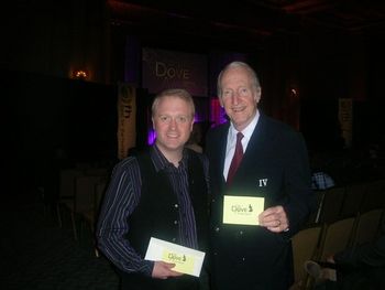 With George Hamilton IV at the Dove Awards at the Fox Theatre in Atlanta. 20th April 2011.

