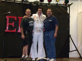 Patrick with Dave Franze and Carlo Riccobono at the Silver Lake show.
