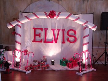 OUR CHRISTMAS WITH "ELVIS" STAGE DISPLAY AT LUCIANO'S 2013
