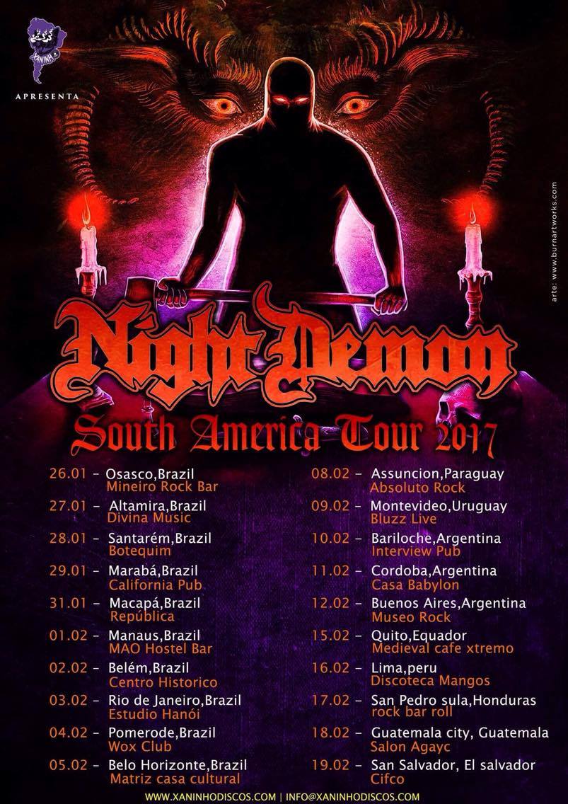 nd south america 2017 tour final South America awaits! | Cirith Ungol Online