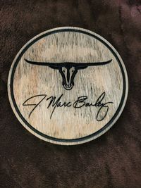 J. Marc Bailey - Longhorn Signature Logo on Birch (1 of a kind)