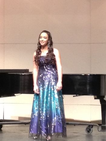 Diana Amaya, in her senior recital at Cal Poly Pomona :)
