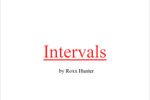 Intervals 