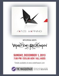 Fates Warning with special guest Void of Reason