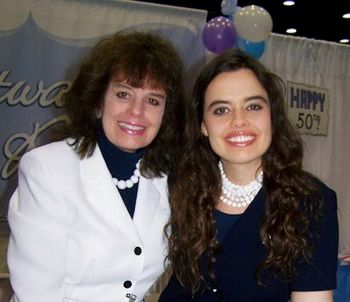 Cathie and Katie at the Sweetwater Revival booth at NQC
