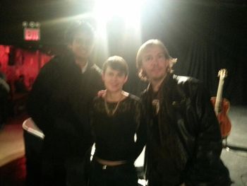 Dave and Ram with the uber talented guitarist Kaki King
