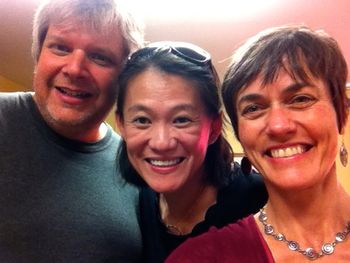 Rehearsal with Chris Mudd and Karen Lam for Sherman Clay Pianos concert
