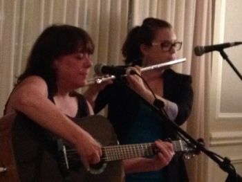 With Rachel Kohn on flute
