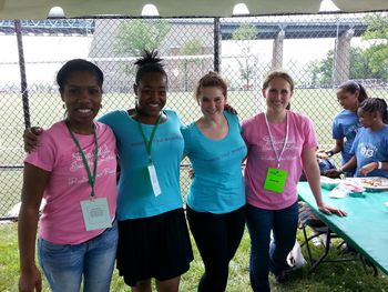Our wonderful volunteers! London, Starr, Molly and Chelsea.
