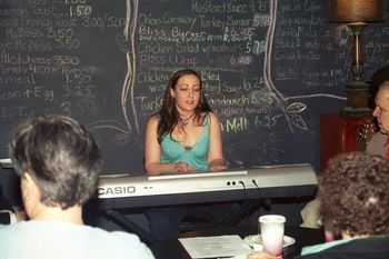 Amy performs at Bliss Café, located right in her neighborhood - Kew Gardens, New York
