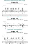 ALDO Relaxing Guitar 'Crystal Rain' Three Version Guitar Music Notation and Tablature PDF Zip File Download