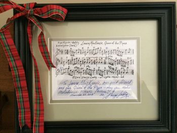 "Queen of the Pipes" tune by Sherry Ladig, for L MacKenzie
