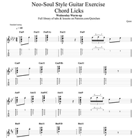 Neo-Soul Style Guitar Exercise - Chord Licks // Wednesday Warm-up 🔥 by Quist