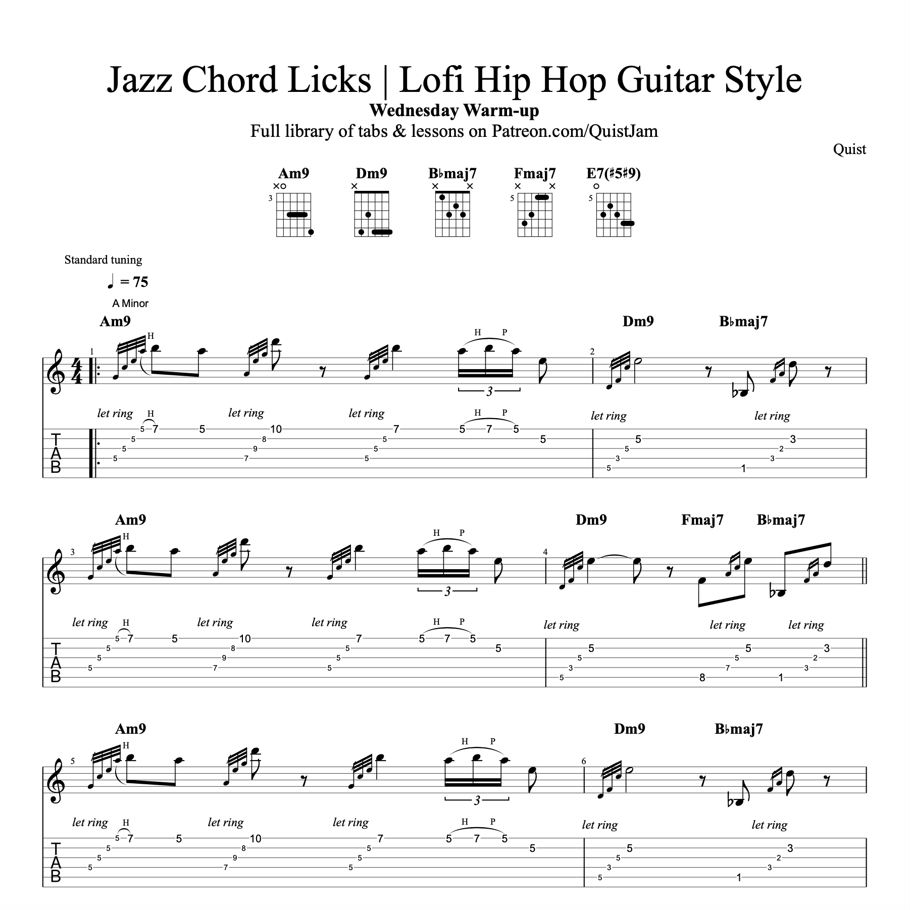 hip hop guitar licks