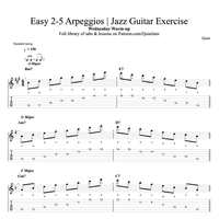 Easy 2-5 Arpeggios - Jazz Guitar Exercise // Wednesday Warm-up 🔥 by Quist