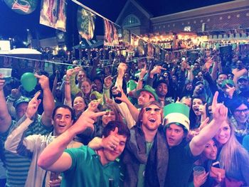Nervous Rex St. Paddy's 2014 Baker St. Pub Rice Village view from our stage
