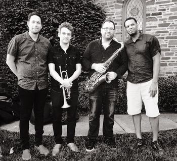 Sweet Sounds Downtown Jazz Festival in Westfield, NJ.  From L to R: Daniel Ori, Kenny Warren, ME, Kenneth Salters.
