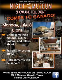 NIGHT AT THE MUSEUM Show & Tell Event Comes to Ganado!
