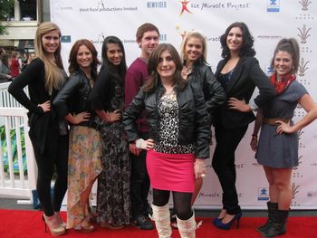 Talina and the RAD dancers on the Red Carpet at The Grove, LA

