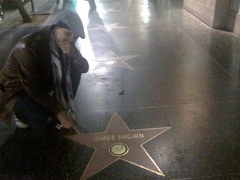 paying respects to the Godfather of Soul in LA
