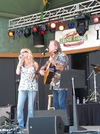 Singing with Michael Johnson at The Minnesota State Fair.
