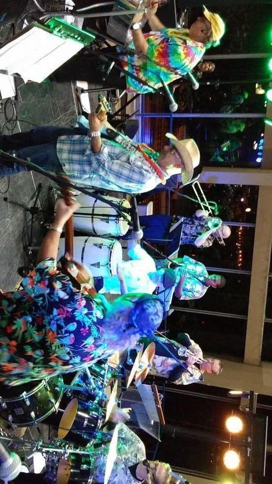 Full 11 piece band at the Pre Jimmy Buffett Concert Party