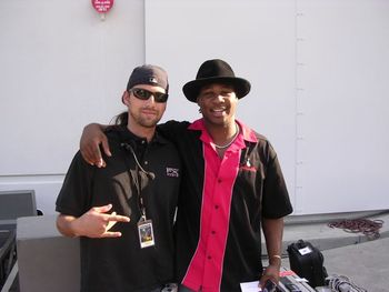 Backstage at the Bowl with Robert Randolph
