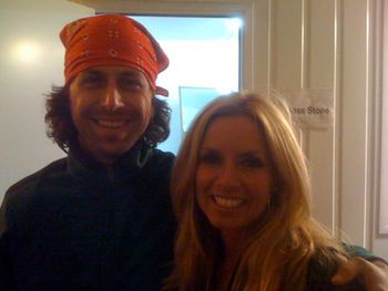 with Candy Dulfer after we all jamed on the funk funk outside of Zurich, CH

