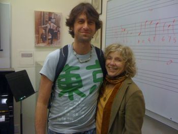 with Mary Ann Cummins (my HS Piano and Music teacher)
